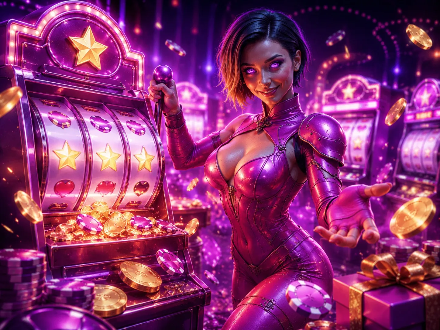 Cyber Slots Coin Rush Machine
