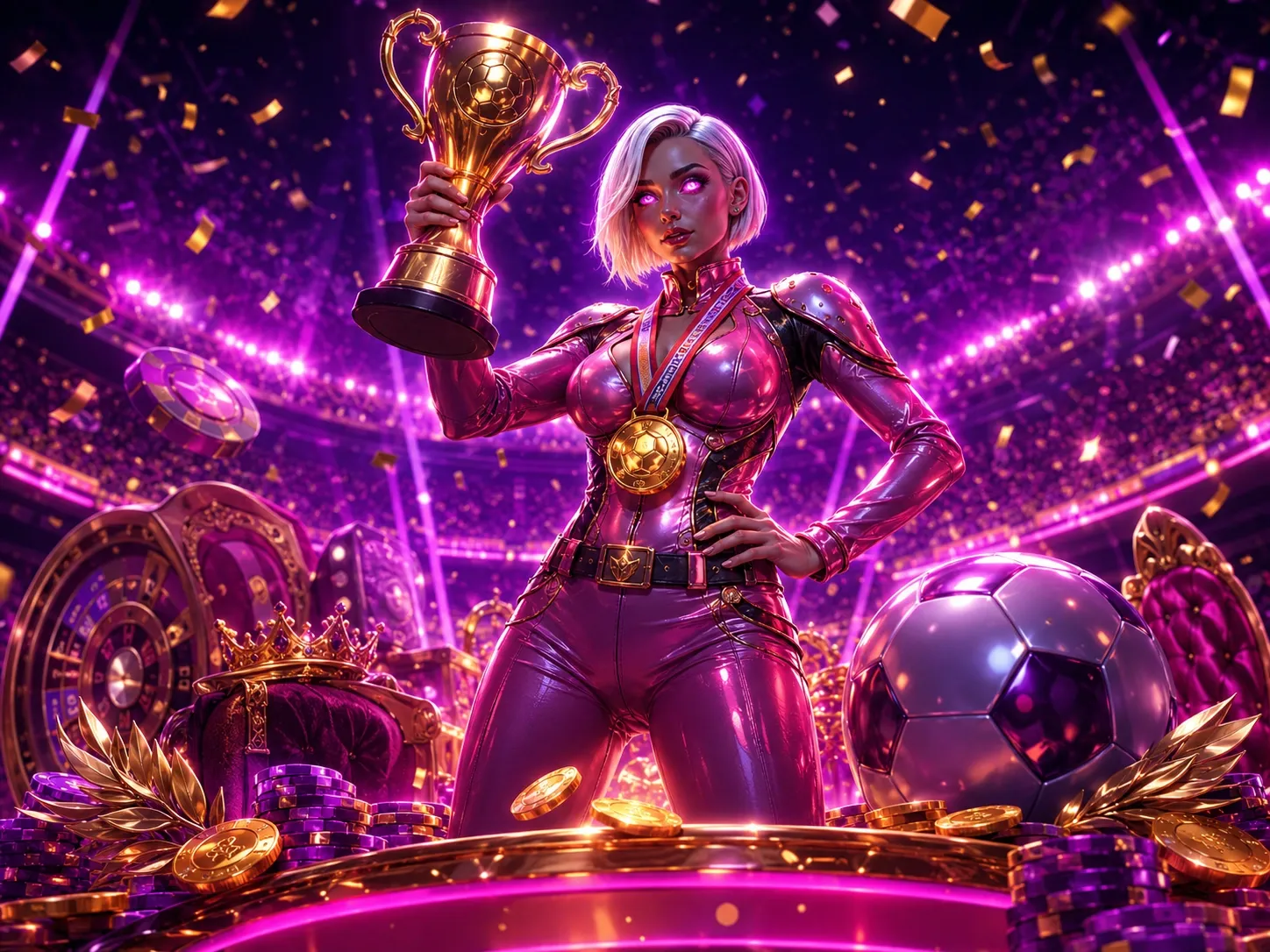 Neon Champion Football Royal Arena