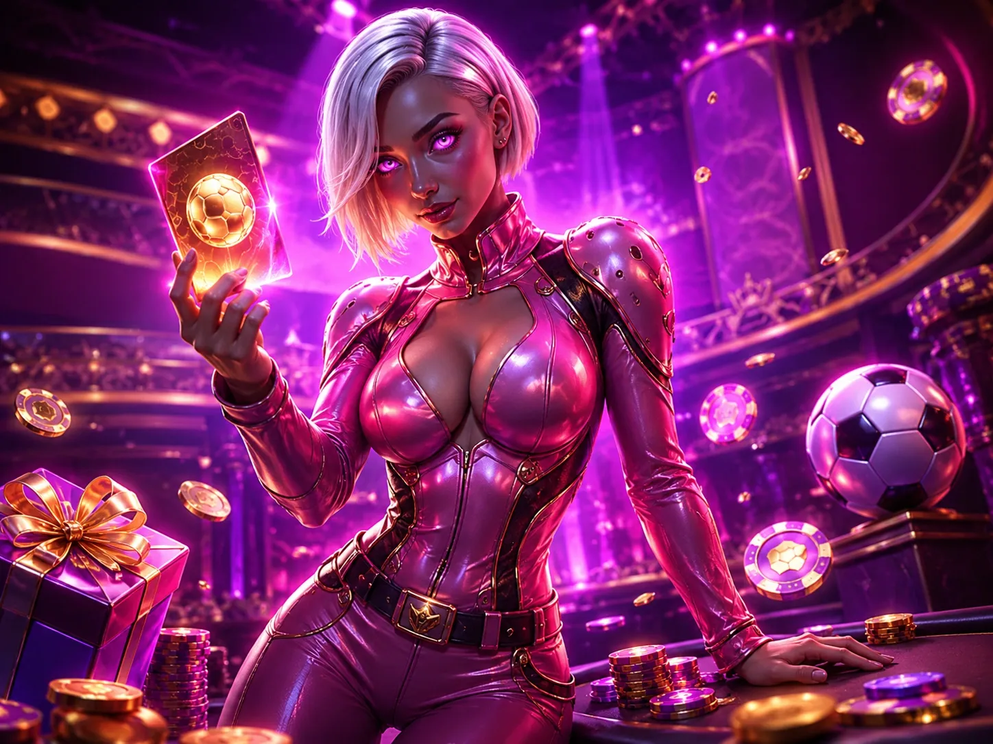 Purple Casino Bonus Soccer Queen